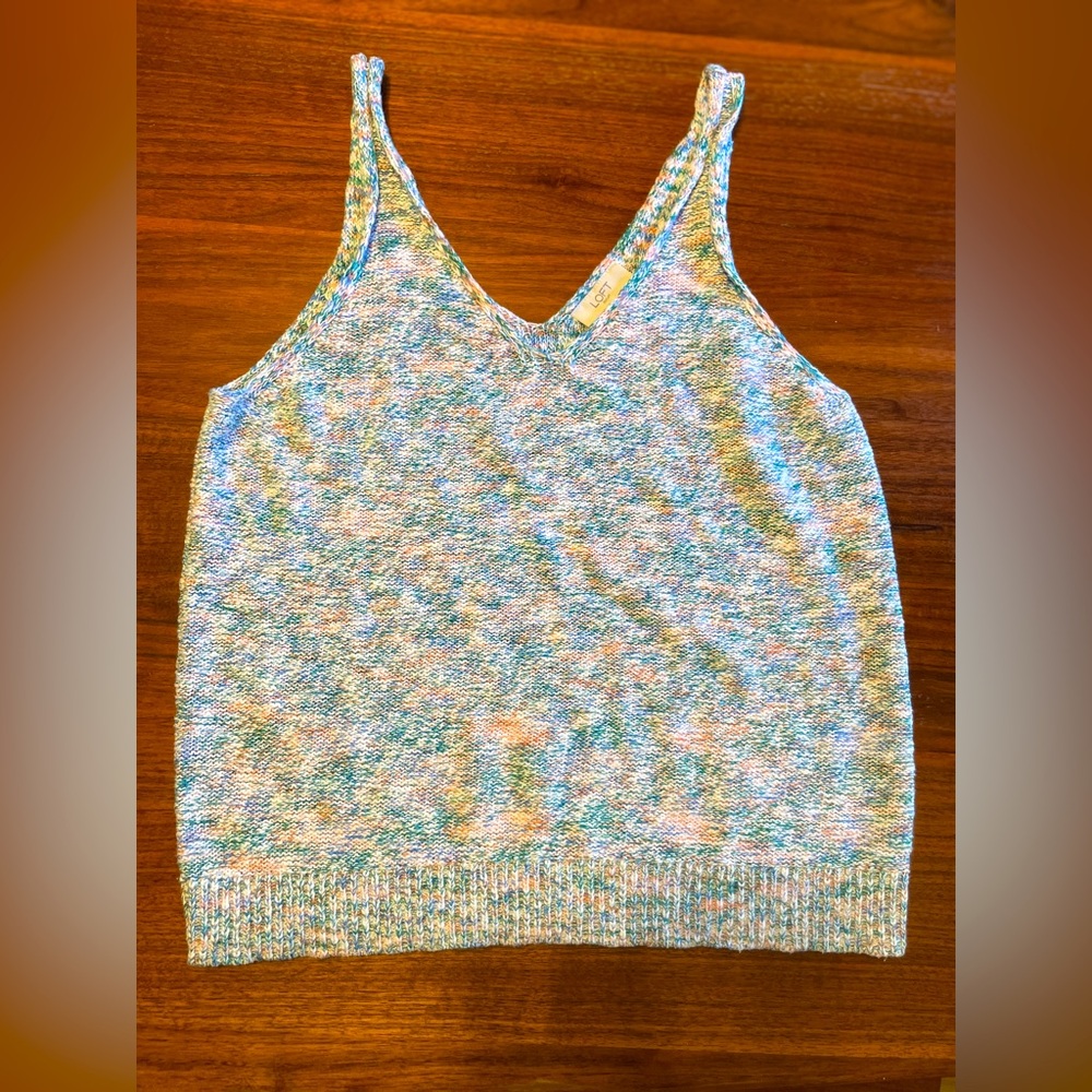 Loft marled sweater tank top